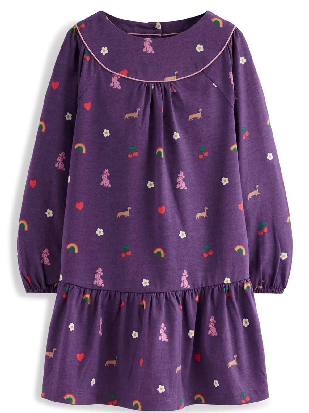 NWT Mini Boden Dog Printed Jersey Dress
